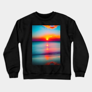 BEAUTIFUL BLUE TINGED OCEAN SUNSET Crewneck Sweatshirt